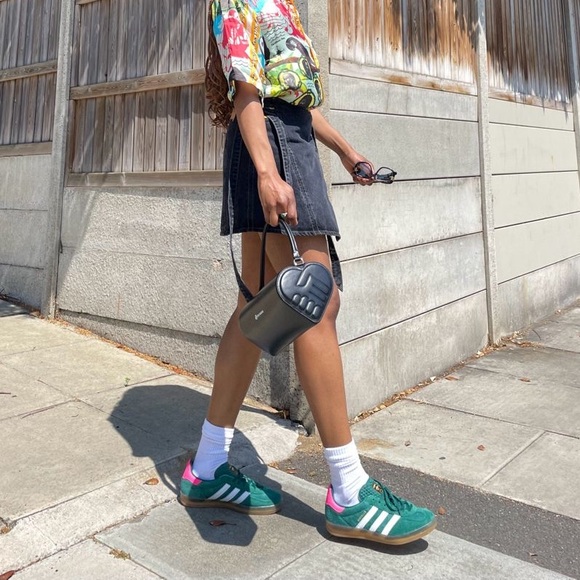 Adidas gazelle collegiate green lucid pink - Picture 14 of 16